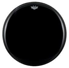 Pele de Resposta Bumbo Remo Powerstroke 3 Ebony 20"