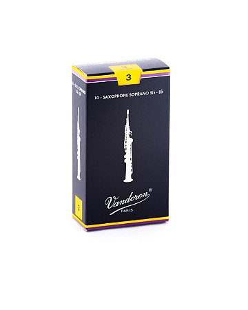 Palheta Tradicional 3 para Sax Soprano SR203