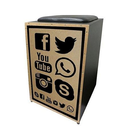 Cajon Elétrico Jaguar Rede Social K2PB-027