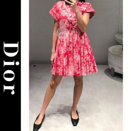 Christian Dior - Vestido curto plissado Dioriviera / Ss 21