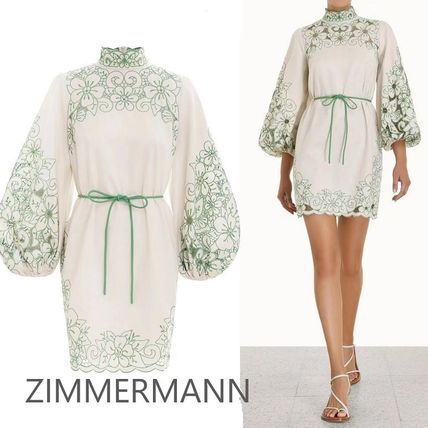 Zimermmann - Vestido curto linho