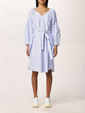 Stella McCartney - Vestido Chemise Listrada