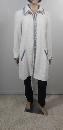 Chanel - Vest em tweed branca 2022/23