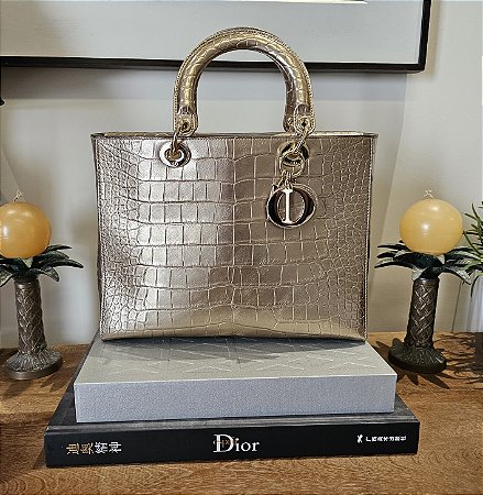 Christian Dior - Lady Dior em couro exotico