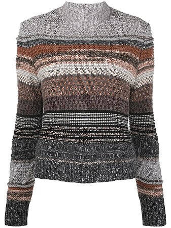 Chloé - Suéter de tricô com listras (Conscious)
