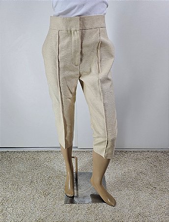 Christian Dior - Calça em shantung em seda