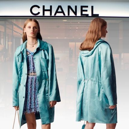 Chanel - Parka em cetim de seda / Ss 2023/2024