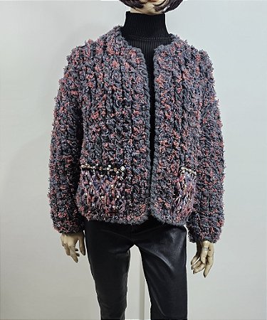 Chanel - Casaco em lã bordado
