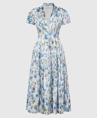 Philosophy di Lorenzo Serafini Inox Floral Jacquard Midi-Dress