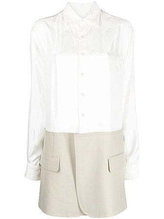 MM6 Casa Margiela Vestido camisa bordado