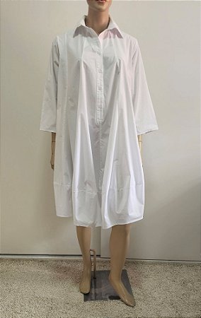 OO LA LA! - Vestido chemise popeline branco