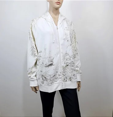 Christian Dior - Moleton branco estampa