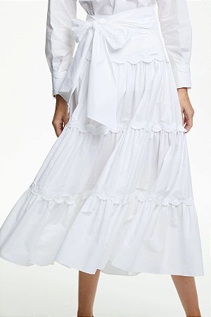 Carolina Herrera - Saia midi branca