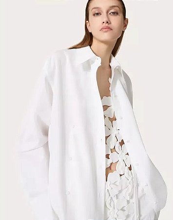 Valentino Garavani - Camisa bordado inglês