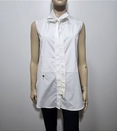 Christian Dior Camisa laço