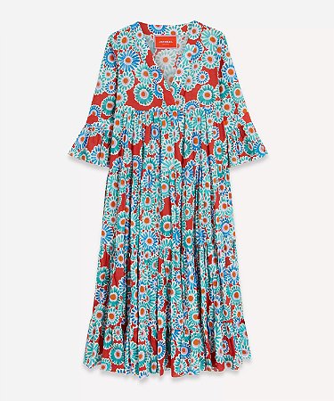 La DoubleJ vestido longo em seda