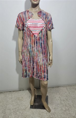 Chanel - Vestido tweed multicolorido