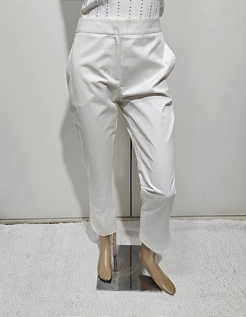 Christian Dior - Calça cropped off white