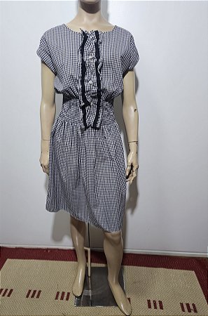 Prada - Vestido curto vichy