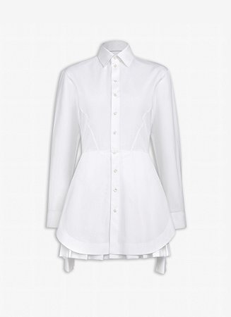 Alaia vestido chemise popeline