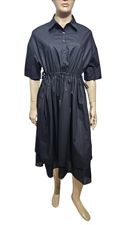 Juliet Rose - Vestido em popeline preto