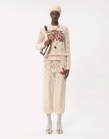 Valentino - Sueter la bordado cereja