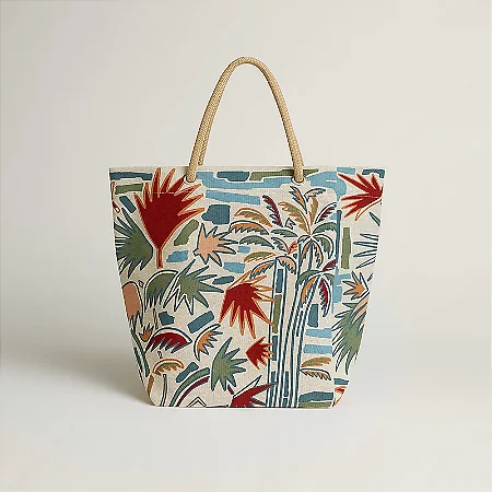 Hermés - Bolsa de praia "Palm tree"