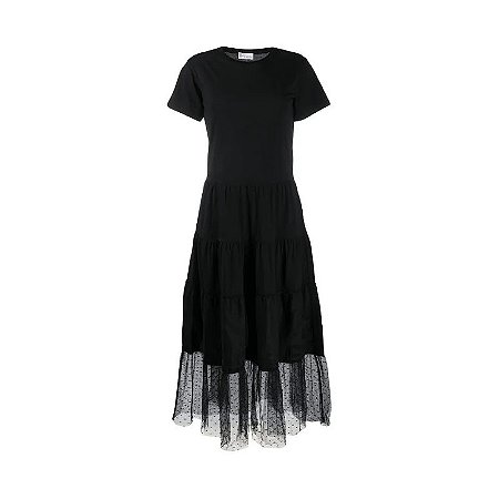 Red Valentino - Vestido midi preto