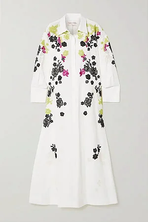 Valentino - Vestido longo Bordado
