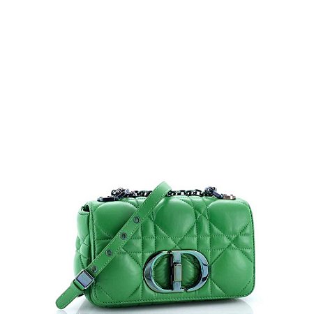 Christian Dior - Bolsa Caro em cannage verde
