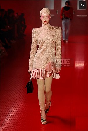 Valentino - Mini Vestido jackard rose / Ss 2025