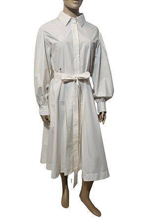 Christian Dior - Vestido Chemise Popeline Off White