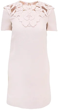 Valentino Altorilievo - Vestido bordado em rosa blush