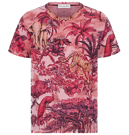 Christian Dior Camiseta Toile de Jouy Voyage Pink