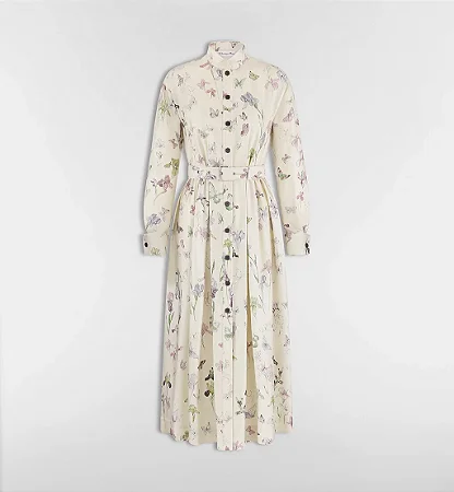 Christian Dior - Vestido midi em seda com cinto / 2026