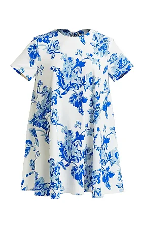 Mestiza New York - Vestido mini estampa porcelana