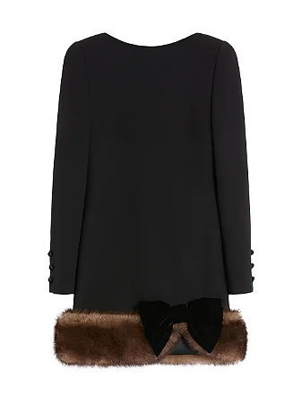 Valentino Garavani - Vestido curto em crepe de lã / 2025