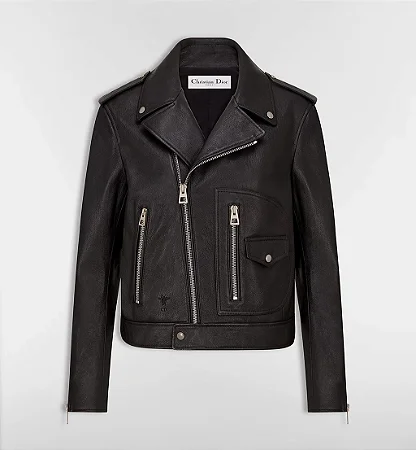 Christian Dior - Jaqueta biker preta / 2026