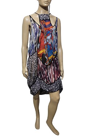 Vestido Saída Praia Roberto Cavali Seda