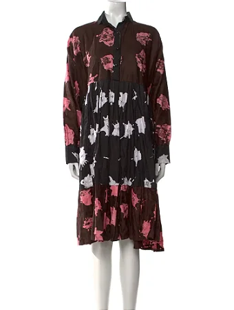 Busayo - Vestido em algodão estampado