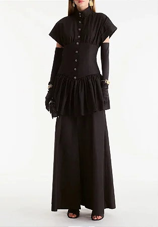 Chanel Vestido Longo Tafetá de Seda / Cruise 2026