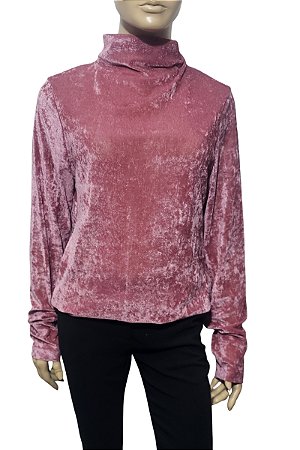 D-Gaia - Blusa veludo rosa