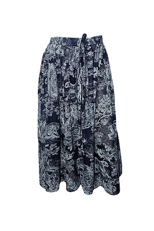 Christian Dior - Saia Midi Toile de Jouy