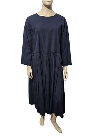 Nitto - Vestido Midi com Pregas