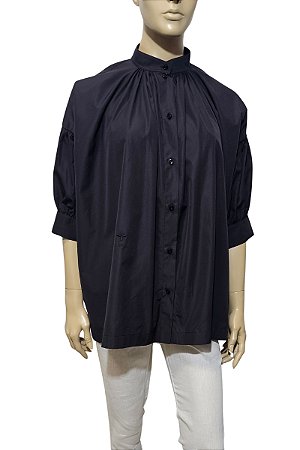 Christian Dior Camisa Preta Manga Curta