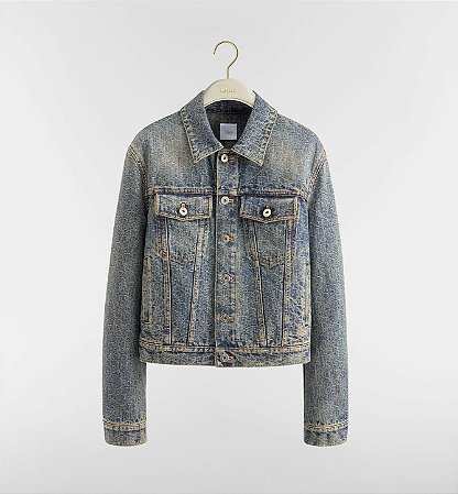 Christian Dior - Jaqueta jeans Oblique azul délave / 2027