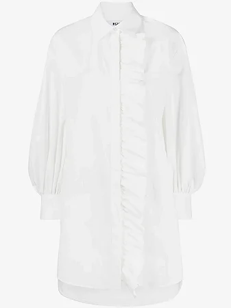 MSGM Chemise com detalhe de babados