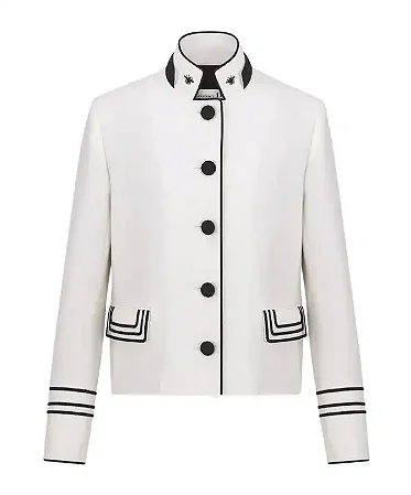 Dior - Jaqueta cropped com detalhe de abelha bordado / 2026