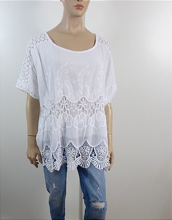 Blusa rendas