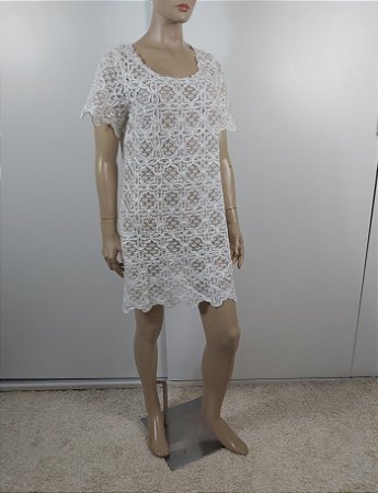 Farm - vestido curto off white